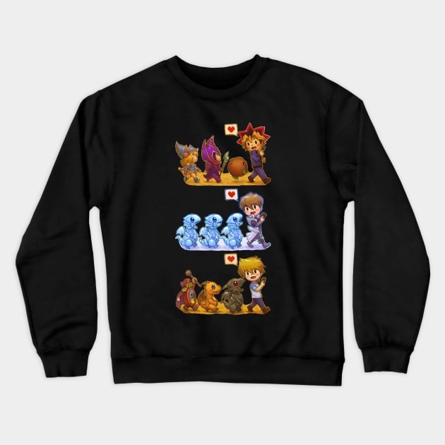 Yugi Kaiba Joey Walk Crewneck Sweatshirt by RySpirit